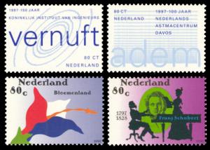 Netherlands 1997 Scott #969-972 Mint Never Hinged