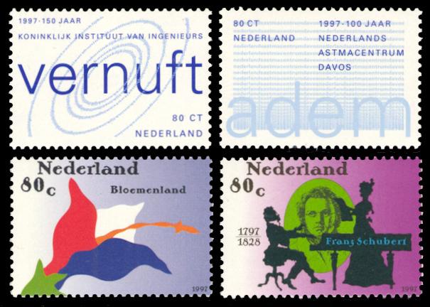 Netherlands 1997 Scott #969-972 Mint Never Hinged