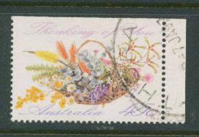 Australia SG 1318  VFU  booklet imperf stamp top right