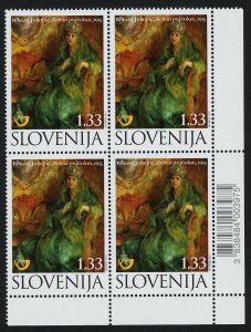 Slovenia 895 (MI913) BR Block MNH Impressionist Art, Painting