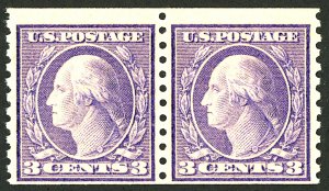 U.S. #494 MINT PAIR OG NH
