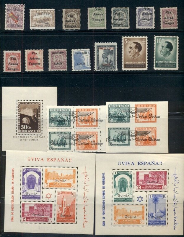 SPAIN 1930's Private Overprints, Charity and Provisional Issues Civil War Locals
