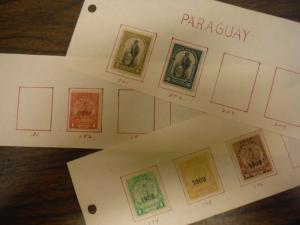 WPPhil 36 Paraguay Stamp Accumulation All Mint Hinged