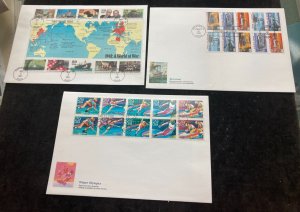 KAPPYSTAMPS FLEETWOOD FIRST DAY COVERS LARGE SIZE THREE DIFFERENT  D60