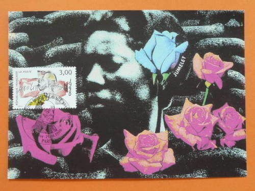 slave slavery Schoelcher masonic freemason rose 1998 maximum card 32875