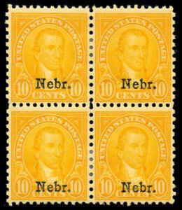 momen: US Stamps #679 Block of 4 Mint OG VF