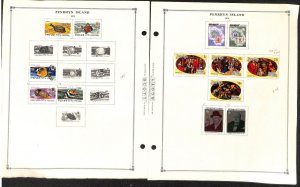 Penrhyn Island Stamp Collection on 19 Scott & Minkus Pages, 1973-1988