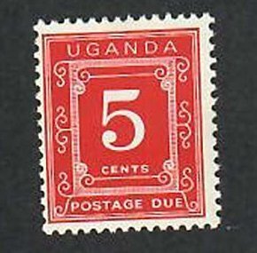 Uganda; Scott J1; 1967;  Unused; NH