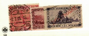 Saar #107, 126, O25b used