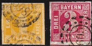 Bavaria 9 and 10 Imperf