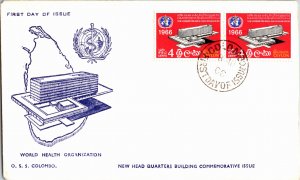 Ceylon, Worldwide First Day Cover, Medical