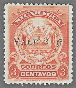 Nicaragua (1910) - Scott # 249,   MH