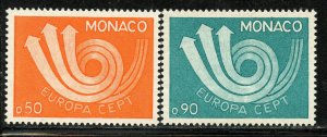 Monaco # 866-7, Mint Never Hinge.
