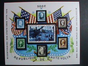 Upper Volta Stamp-1976 Bicentenary of American Revolution CTO MNH-S/S sheet