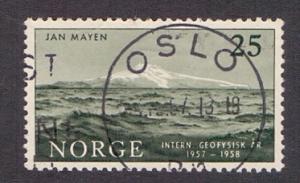 Norway 1957 used geophysical year Jan Mayen island 25 ore  #