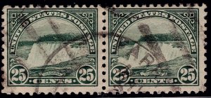 U.S. 568 USED NH PAIR PRECANCEL (V4764)