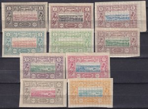 Somali Coast #6-15  F-VF Unused CV $185.50 (Z6482)