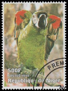 REPUBLIC OF NIGER 1998 STAMP. TOPIC: BIRD. # 4