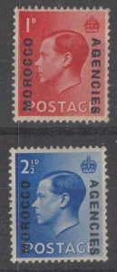 Great Britain Offices In Morocco SC 244a-245a Mint Never Hinged