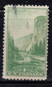 United States 1934 SC# 740 1c Yosemite National Park Used