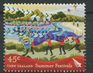 New Zealand Sc#2100 Used, 45c multi, Summer Festivals (2006)