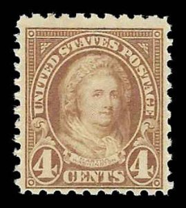 PCBstamps  US # 585  4c Martha Washington, perf 10, MNH, (3)