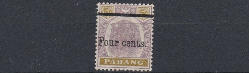 PAHANG  1895  S G 28  4C  ON 5C    MH