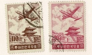 Korea #C18-19 used airmails