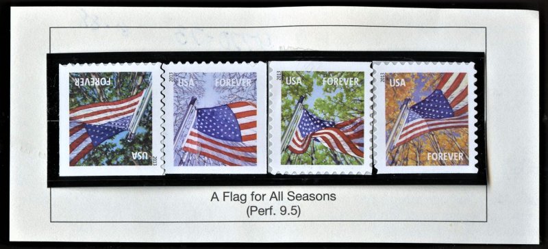 SCOTT 4770-73 A FLAG FOR ALL SEASONS PERF 9.5MNH &1 FREE MNH DUMPSTER FIND STAMP