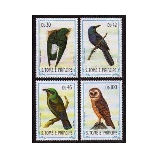 St Thomas & Prince Îles 745-748, Mnh.michel 897-900. Oiseaux 1983