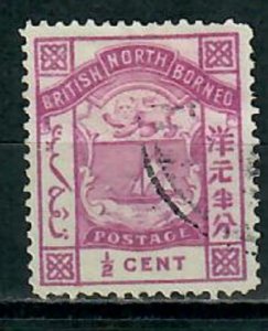 British North Borneo #25 used single