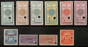 Colombia Revenue  10 Diff Specimen's