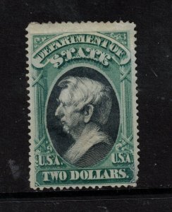 USA #O68 Used Fine Reperfed At Top - Thin At Corner **With Certificate** 