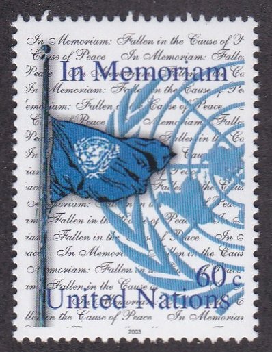 United Nations - New York # 849, In Memorium, NH, 1/2 Cat.