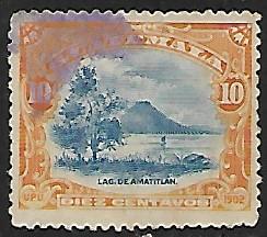 Guatemala # 118 - Lake Amatitlan - used   {BRN17}