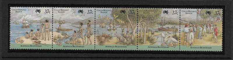 COCOS ISLANDS #172 AUSTRALIA BICENTENARY  MNH