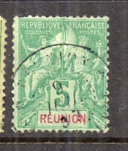 Reunion 1892 Early Issue Fine Used 5c. NW-230796