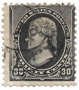 Doyle's_Stamps:1890 Used 30-cent Small Banknote Issue, Scott #228