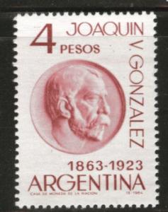 Argentina Scott 766 MNH** 1964 Gonzalez stamp