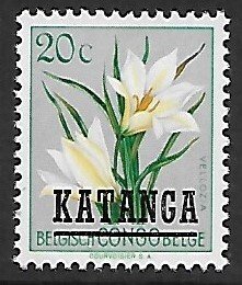 Katanga # 20 - Vellozia, overprint - MNH.....{KlBl25}