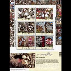 CANADA 2003 - Scott# 2002 Sheet-Paintings NH