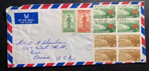 1965 Aukland New Zealand Airmail cover To Erie PA USA Plastic Surgery Seal