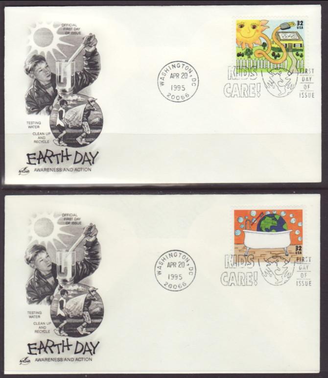 US 2951-2954 Earth Day Artcraft S/4 U/A FDC