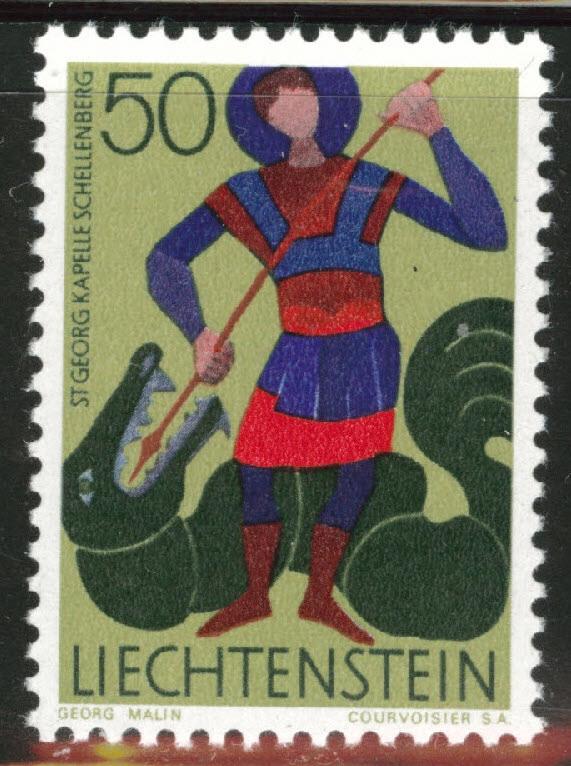 LIECHTENSTEIN Scott 434 MNH** from the 1967-71 Patron Saint set