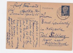 German DDR 1953  stationary  stamped post card  R20392