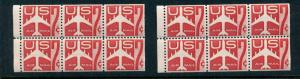 Scott #C60a Red Jet Large Lot No Staple Holes Booklet Panes NH (Stock #C60a-1)