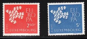 Luxembourg 382 -383 -  FVF MNH