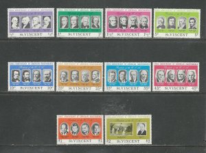 Saint Vincent Scott catalog # 435-444 Mint NH