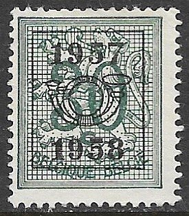 BELGIUM 1951-75 30c Lion Rampant Issue 1957-58 PRECANCEL Sc 412 VFU