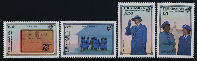 Gambia 589-92 MNH Girl Guides